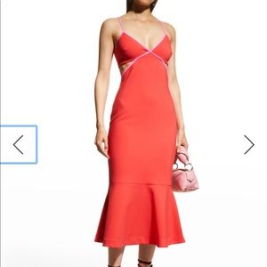 Brand New Likely Side Cutout Midi Dress